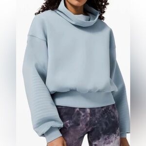 Lululemon dusty blue turtle neck sweatshirt